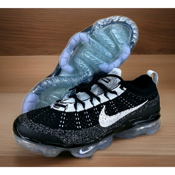 Nike Air Vapormax 2023 FK Flyknit Oreo Black White Blue Tint DV1678-010 Men Sz13 - Picture 1 of 8